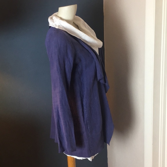 NWT Lagenlook Linen Jacket - Picture 5 of 6